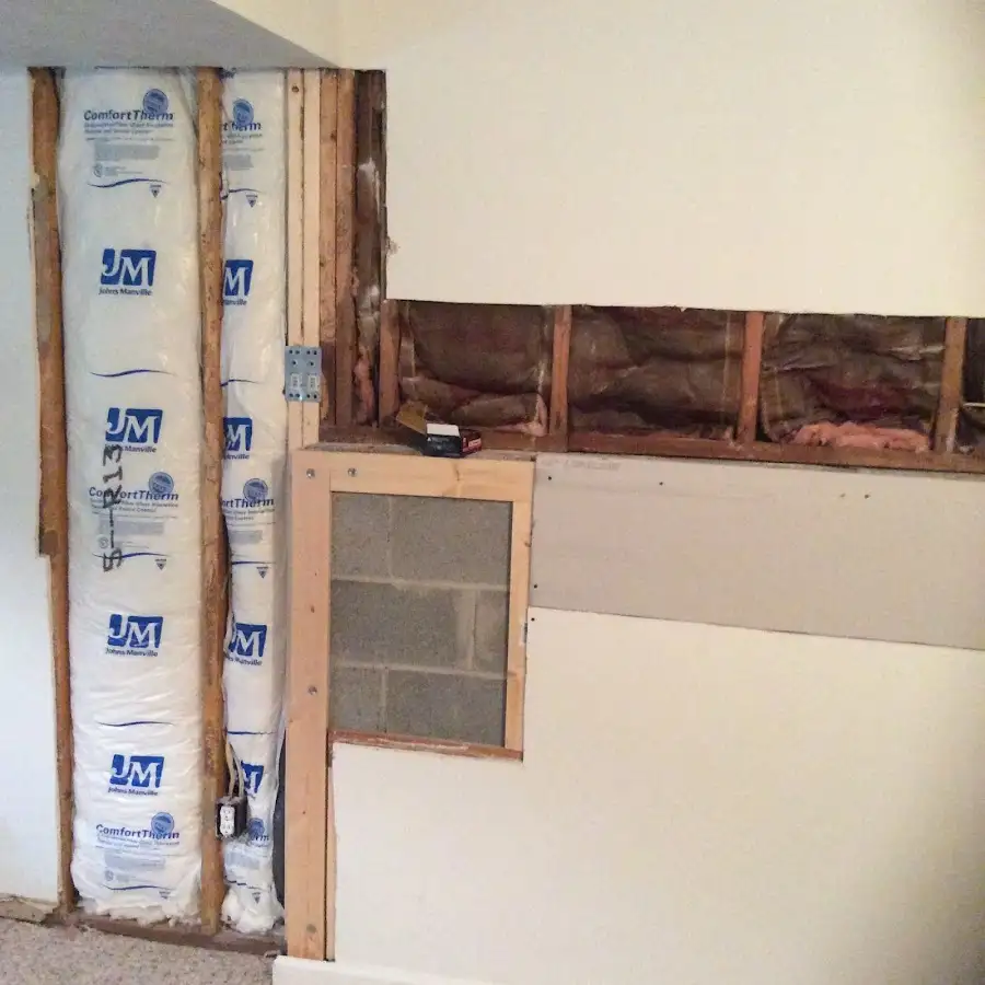 Wall insulation replacement during Contents Cleaning & Restoration in Point Pleasant